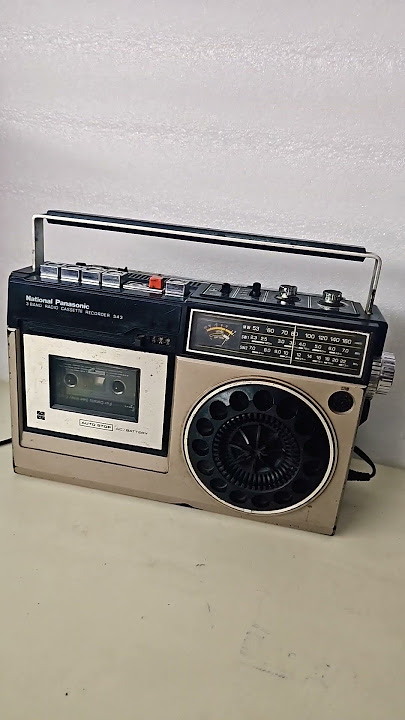 national Panasonic 543 & 3band radio cassette recorder 9023321435