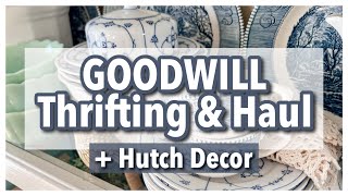 I SCORED BIG FOR SO LITTLE!  Thrift With Me AT GOODWILL For Home Decor & Haul  + MY DECORATED HUTCH! by Bored or Bananas 7,849 views 3 months ago 11 minutes, 21 seconds