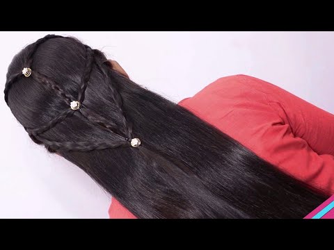 beautiful-hairstyles-with-puff-/-easy-hairstyles-/-wedding-hairstyles-/-attractive-looks-in-a-woman