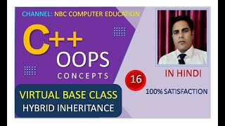 OOPS-16 : Virtual Base Class | Hybrid Inheritance | C++ OOPS | C++ Tutorials