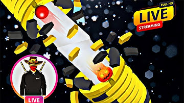 "STACKBALL LIVE 🔴 Non-Stop Speed Run | 1 Hour Unlimited Gameplay