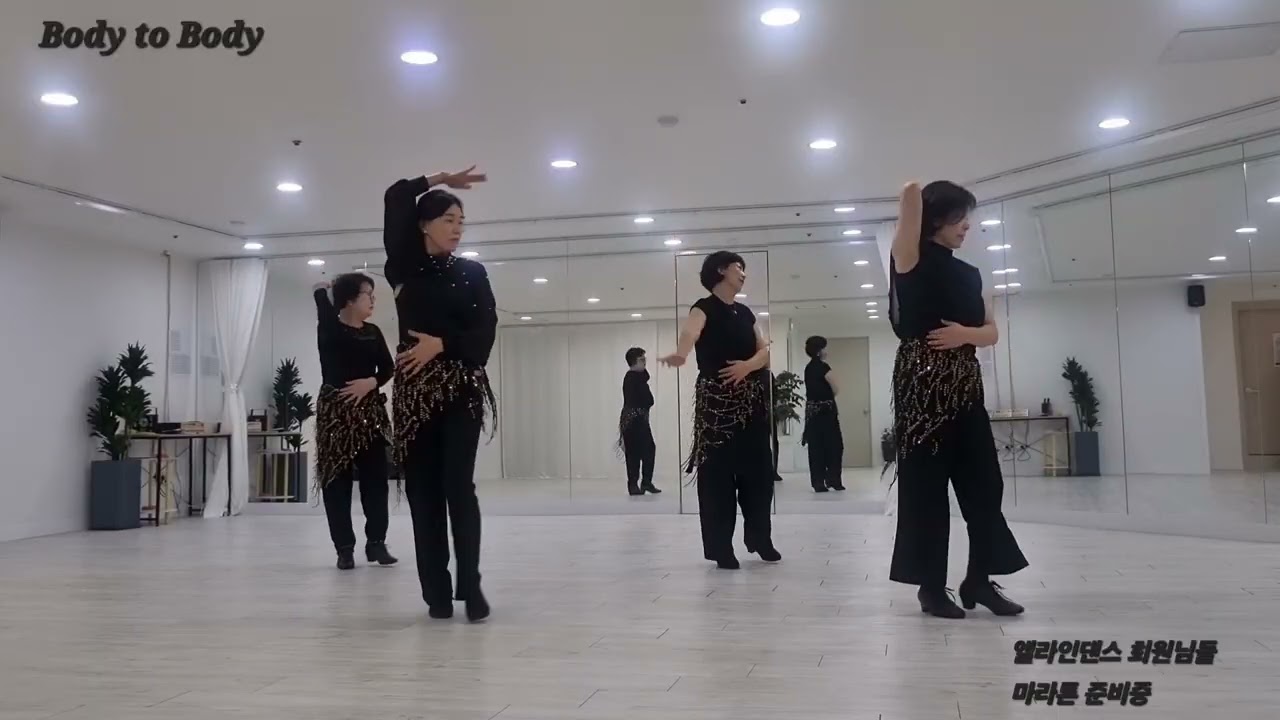 Body to Body Line Dance #용현동엘라인댄스 #라인댄스입문3개월!! #마라톤준비중