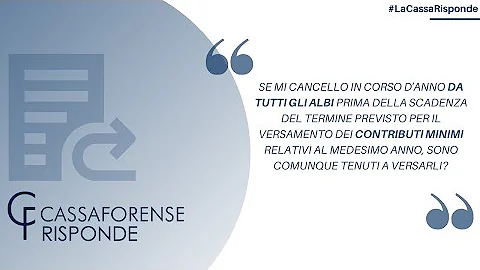 Quali sono i contributi minimi Cassa forense?
