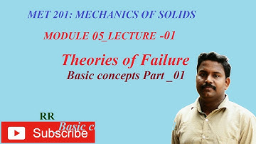MET 201  MODULE 5 _ LECTURE 01_THEORIES OF FAILURE _ _ PART_01