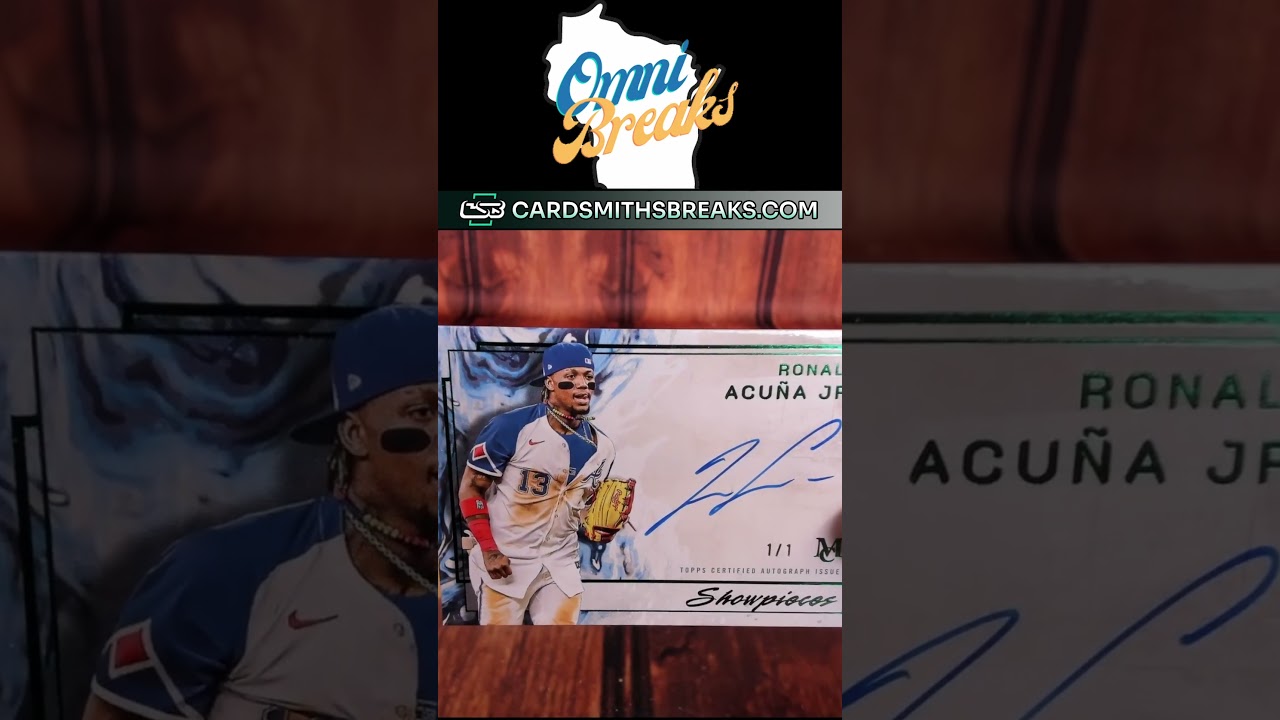 25 Topps Museum Acuna Jr Showpieces Auto Emerald  #topps #tradingcards #fanatics #thehobby