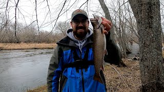 Spring Fishing for big brook trout + Catch and Cook