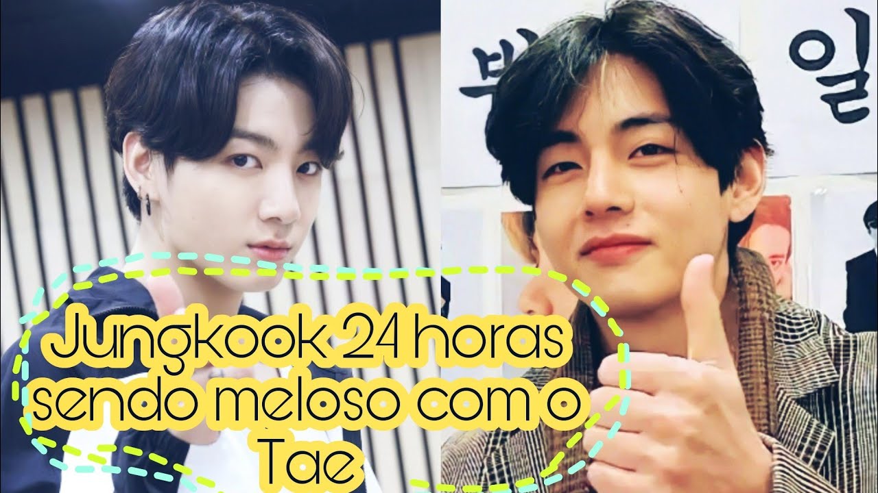 JUNGKOOK 24 HORAS SENDO MELOSO  COM O TAE