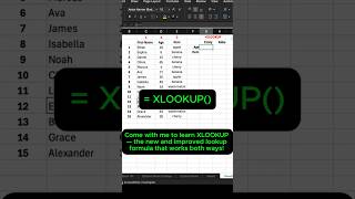 Goodbye VLOOKUP — Meet XLOOKUP! 💡| Quick Excel 101  #exceltips #excel #excel101 #excelformula