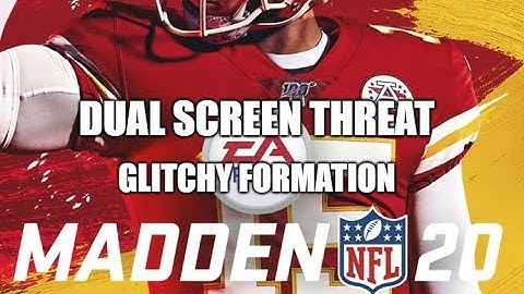 Madden 20 Glitches Cheats and Tips – HB Dual Screen Threat - Glitchy Formation