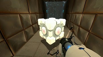 Saving Companion Cube in PORTAL