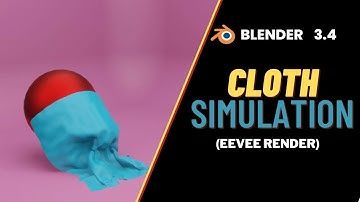 Learn Cloth Simulation in Blender 3.4 - Eevee Render | Blender 3D Beginners Tutorial