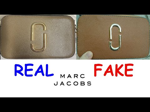 Real vs Fake Marc Jacobs camera bag. How to spot fake Marc Jacobs snapshot bag