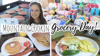 MOUNTAIN MORNING BREAKFAST, WALMART GROCERY HAUL, & BAGEL BLTs