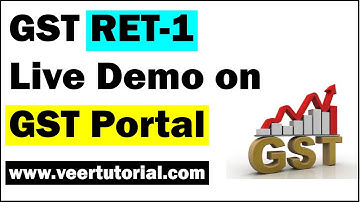 RET-1 New GST Return Enabled on GST Portal | Live Demo of New GST Return RET-1 Filing