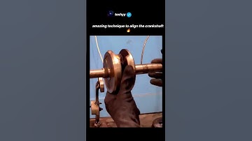 amazing technique to align the crankshaft🔥#science #engine #mechanical#mechnism #knowledge #learning
