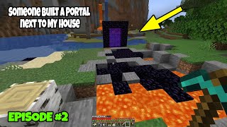 Someone Built a Portal next to My House - Let&#39;s Play Minecraft Episode 2