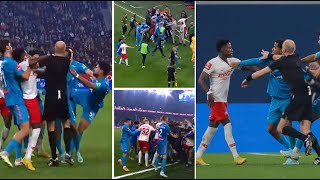 Crazy Fight between FC Zenit and Spartak Moscow Players || 6 Red Card shown || Russian Cup