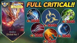 META MOSKOV BUILD FULL CRITICAL TELAH KEMBALI!! DAMAGE SUPER SAKIT (THE REAL 1 HIT) - MLBB