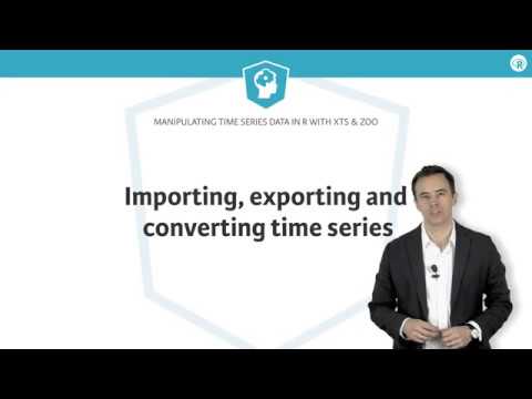 R tutorial: Importing, exporting and converting time series
