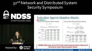NDSS 2025 - BARBIE: Robust Backdoor Detection Based on Latent Separability