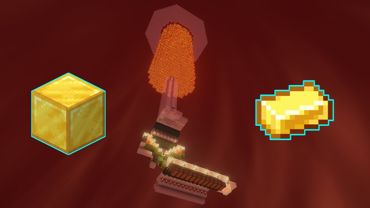 Building a Zombified Piglin Gold Farm【Timelapse #8】 - YouTube