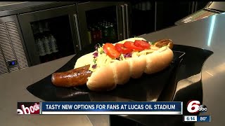 Match Highlights Tasty new food options at Lucas Oil Stadium