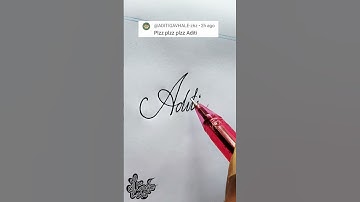stylish name | Aditi | Calligraphy signature