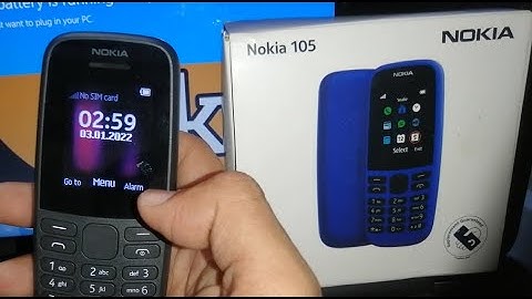 nokia 105 me display par clock kaise show kare !! how to show clock on nokia 105 ss ta 1304