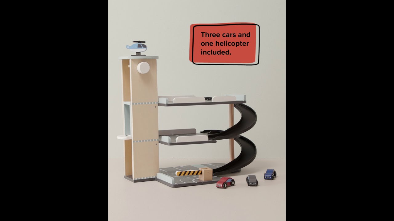 Kids Concept, Wooden Car Park Toy