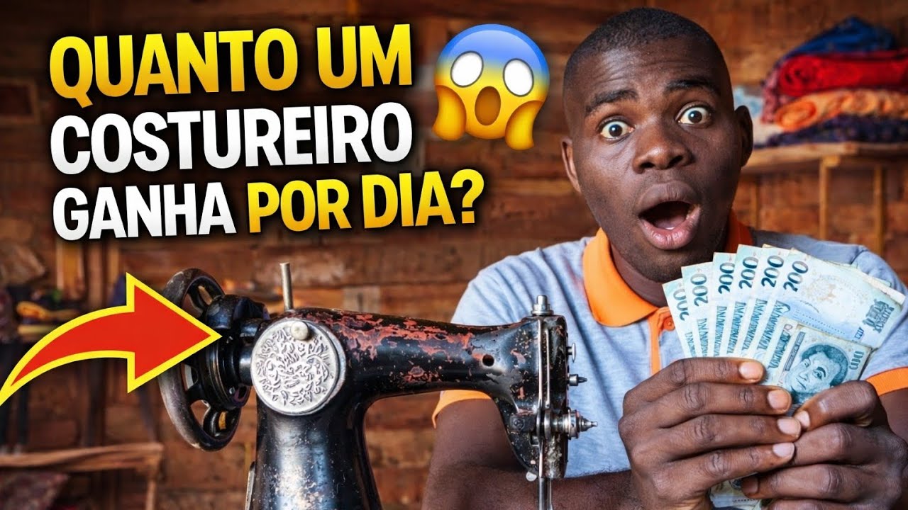 “Quanto ganha um costureiro em Moçambique por dia? A verdade que ninguém mostra 😳”