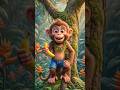 🐵🦁🐘 😂 | बंदर, शेर, हाथी का धमाल #hindirhymes #bandarmama #shercomedy #hathiraja #shorts