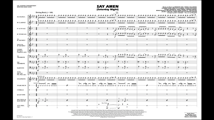 Say Amen (Saturday Night) arr. Matt Conaway
