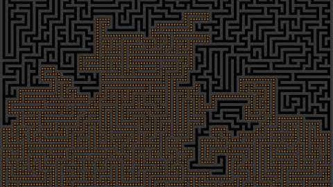 Advent of Code Inspired Maze Generator. Creation, Pathfinding and Solution Visualised. Improved!