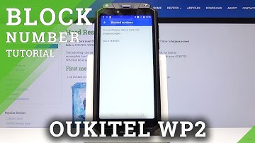 How to Block Number in OUKITEL WP2 - Block Calls and Messages