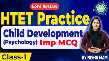 Htet Restart Practice Series Class-1 || Child Development & Jean Piaget MCQ By Nisha Sharma ||