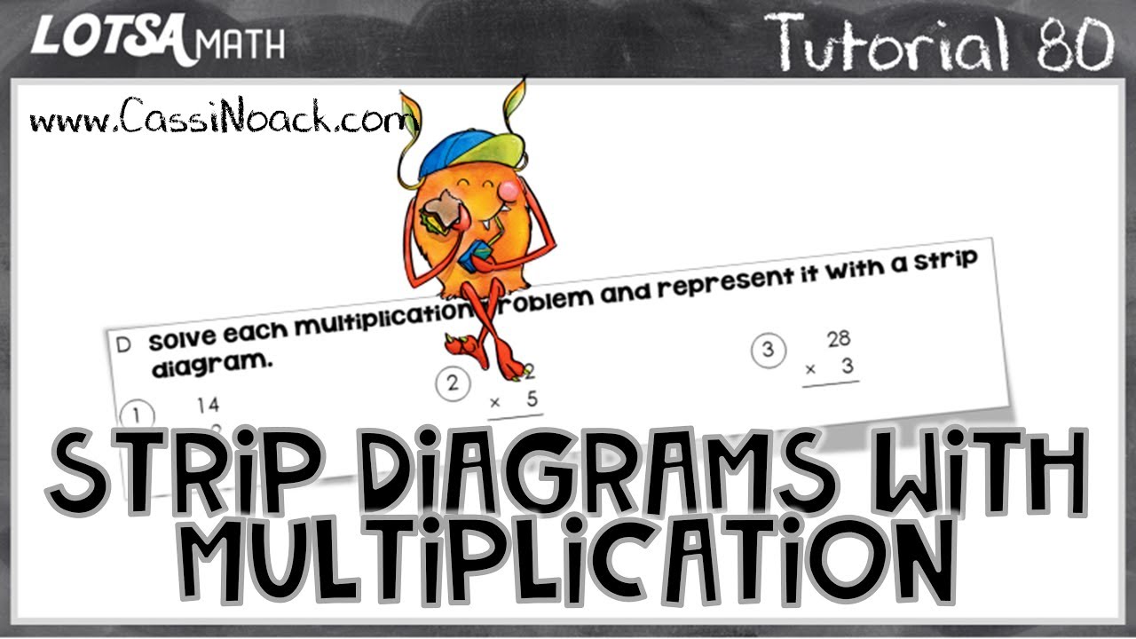 Math Lesson 80 Strip Diagrams with Multiplication LOTSA MATH YouTube
