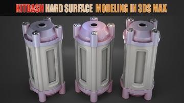 Topology Hard Surface: Extrude in Height for Kitbash Library Modeling In 3ds Max #4 || N°_141