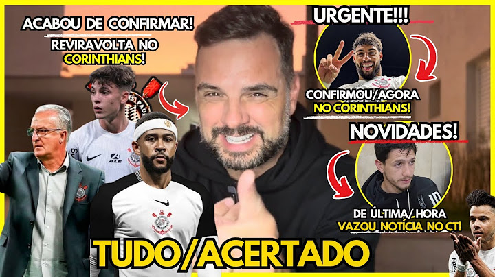 CONFIRMED; NOW AT CORINTHIANS!/GOOD NEWS SURPRISES EVERYONE BEHIND THE SCENES AT CT!.