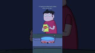 Every Night Owl Has Done This at 3AM 😂🍜 | 2D Cartoon Short #shorts #latenight #cravings #animation