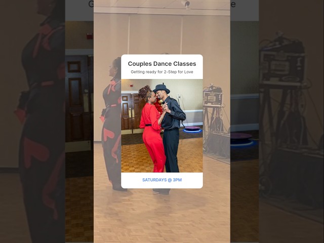 Couples classes start Jan. 3rd 2026 3pm. (4421 N. Cherry St. Winston-Salem NC)

2 Step for Love Valentine's Party is Sat