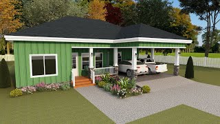 Discover the Ultimate 3Bedroom Cozy Small House Design with Floor Plan