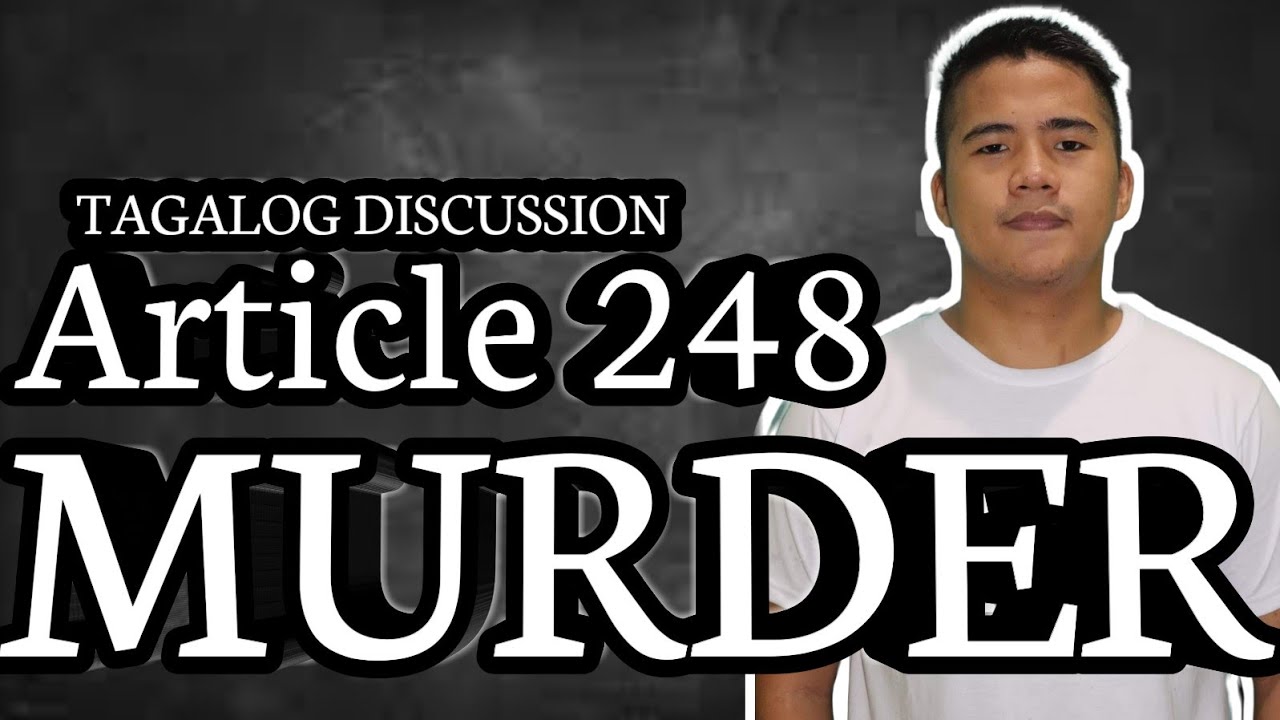 MURDER (TAGALOG DISCUSSION) YouTube