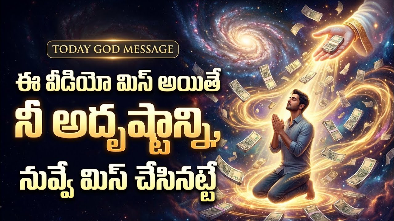 ఈ వీడియో మిస్ అయితే నీ అదృష్టాన్ని, నిన్ను నువ్వే మిస్ చేసినట్టే | Today God Message, God blessing 