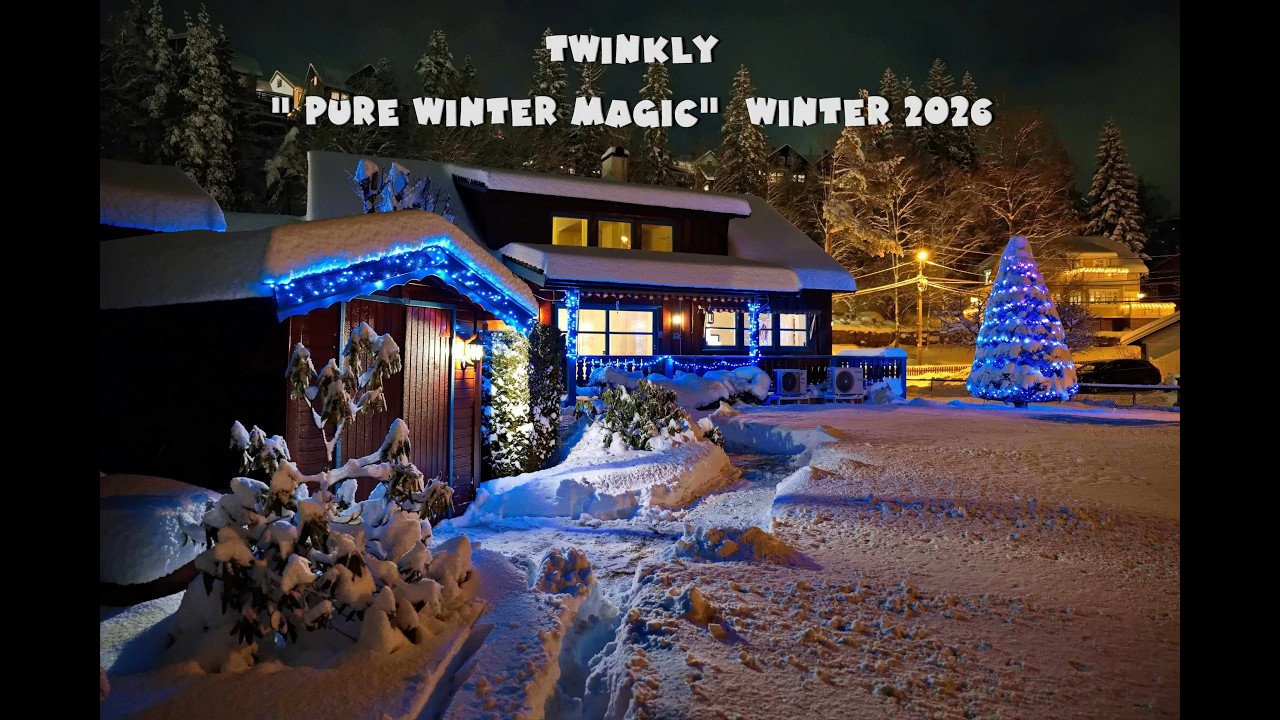 Twinkly pure winter magic 2026.movie Twinkly RGB Lights in Deep Snow | 4K Winter Magic