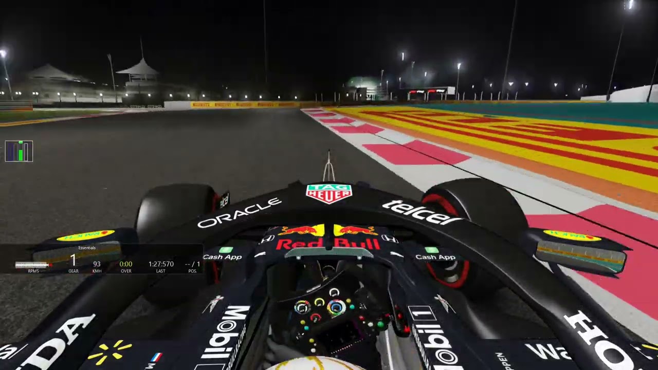 One lap , Abu dhabi GP 2021 with Redbull rb16B (1:27:1)