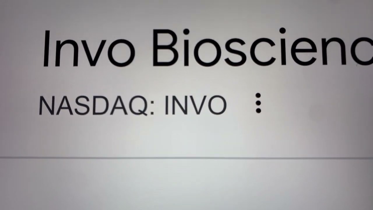 🔴 Invo Biosciences Inc. INVO Stock Trading Facts 🔴