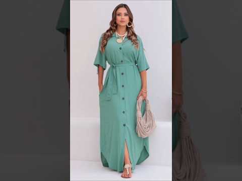 Vestido chemise longo