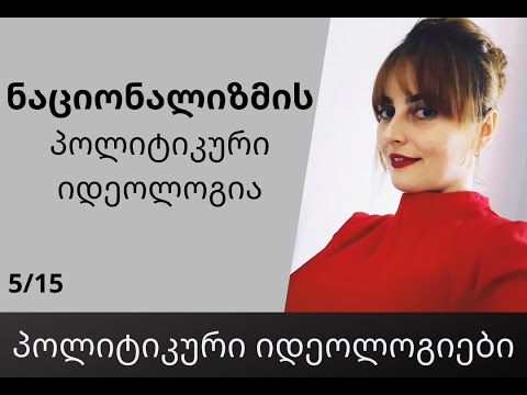 ნაციონალიზმი - შესავალი კურსი, პოლიტიკური იდეოლოგიები  / ანა ანუშიძე 2021 წ.