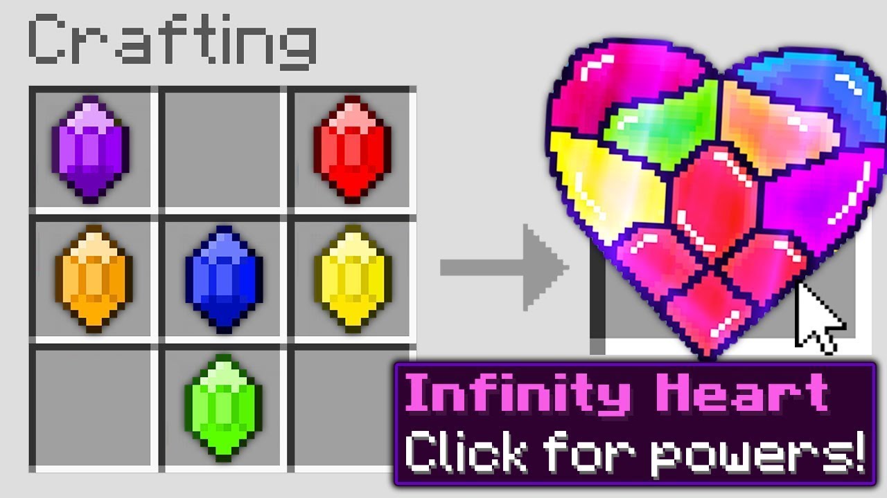 Minecraft But, With Infinity Hearts...!! 