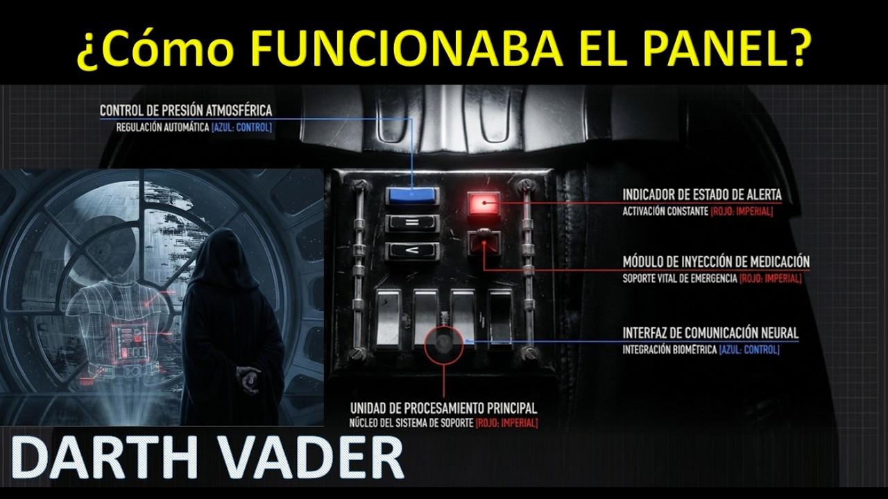 CÓMO FUNCIONABA EL PANEL EN EL PECHO DE DARTH VADER? LA CORREA DE PALPATINE¡¡ 